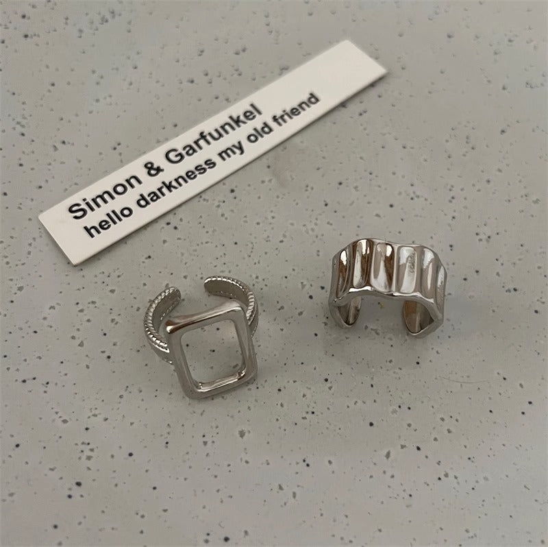 Two-Piece Open Index Finger Ring Set