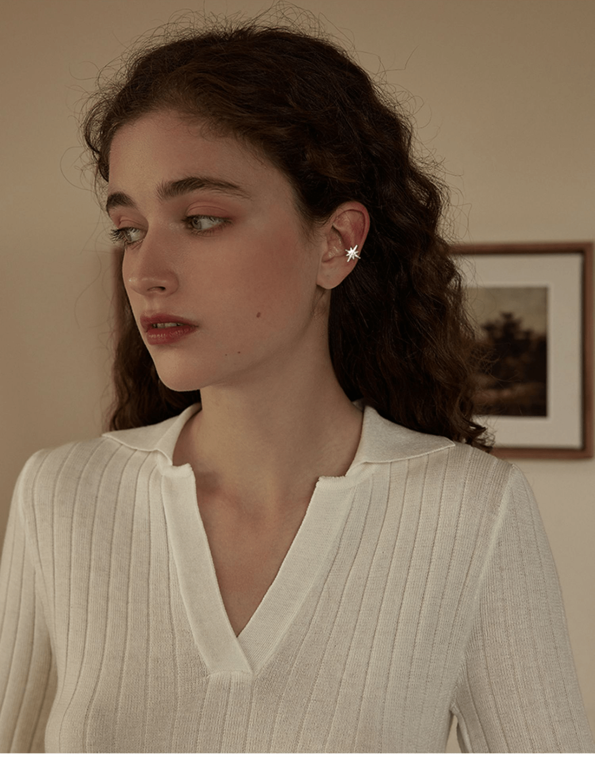 Sterling Silver Ear Hook Earrings for Women - Non-Pierced Ear Clip