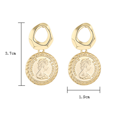 Baroque Style Metal Earrings - Elegant and Timeless Jewelry