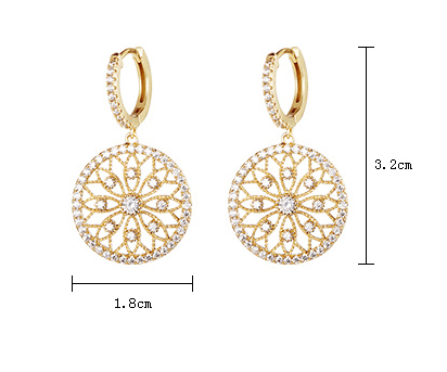 Cutout Delicate Earrings - Intricate Design, Dainty and Elegant