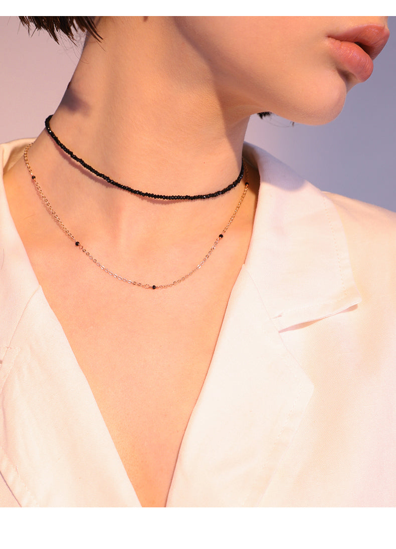 Double Layer Choker Necklace - Elegant Clavicle Chain for Women