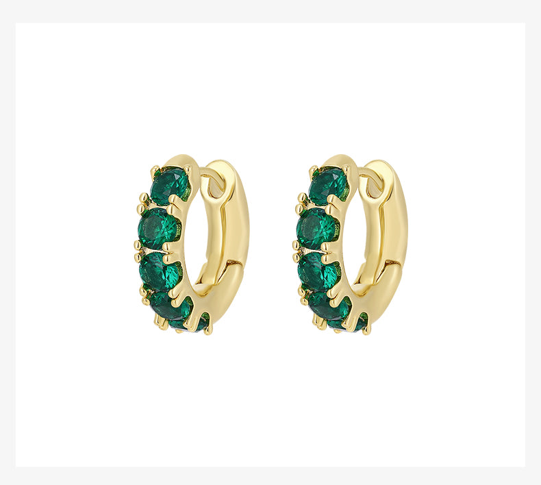 Brilliant Gold Hoop Earrings - Timeless Elegance