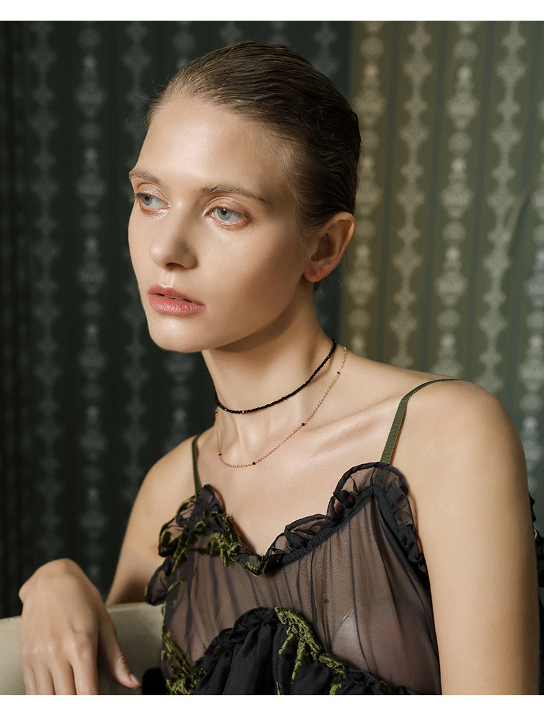 Double Layer Choker Necklace - Elegant Clavicle Chain for Women